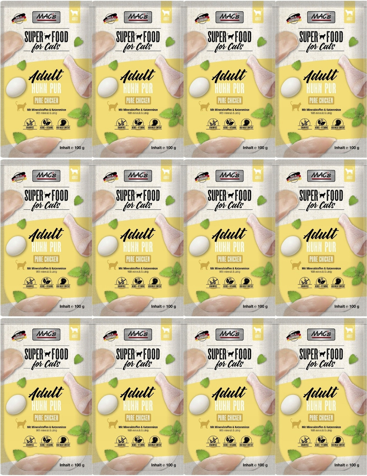 MAC's Cat kapsička Kuře 12 sáčků 100 g