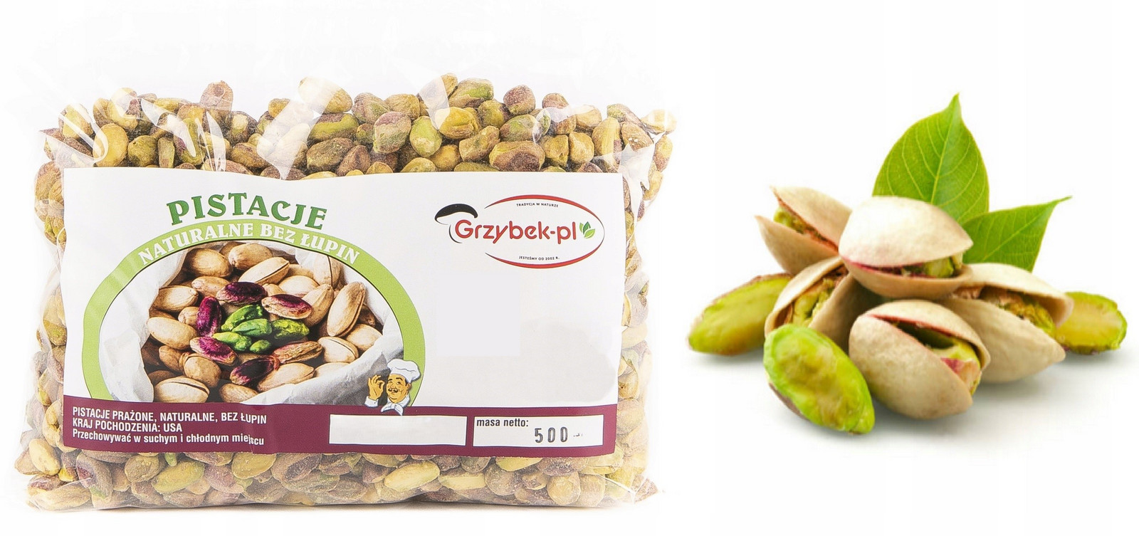 Pistácie Bez Lupů Pražené Nesolené 500g z Usa Vysoká kvalita