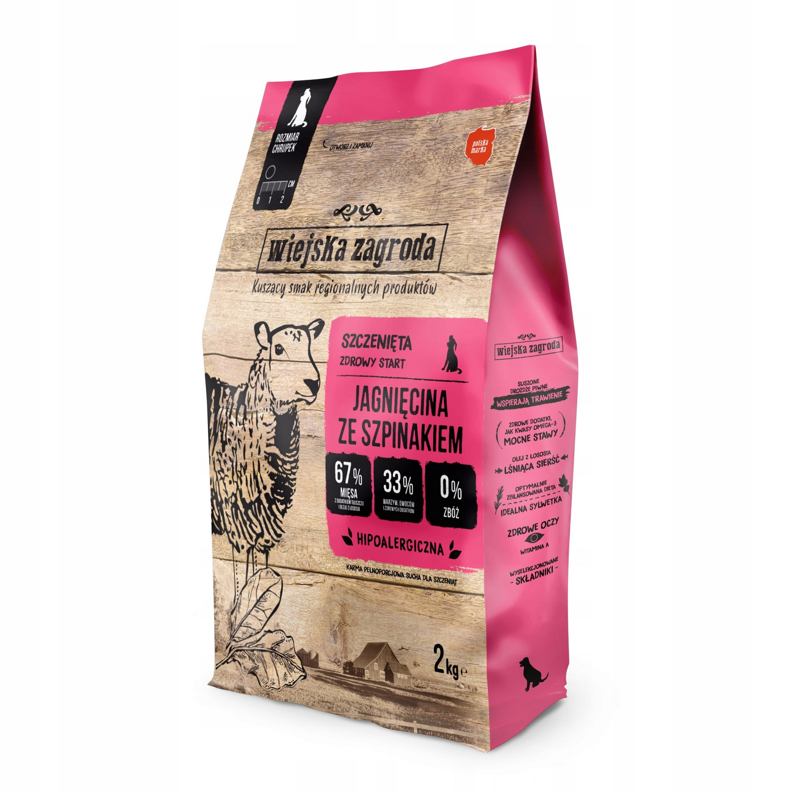 Wiejska Zagroda Jehněčí, Špenát 2kg štěňata