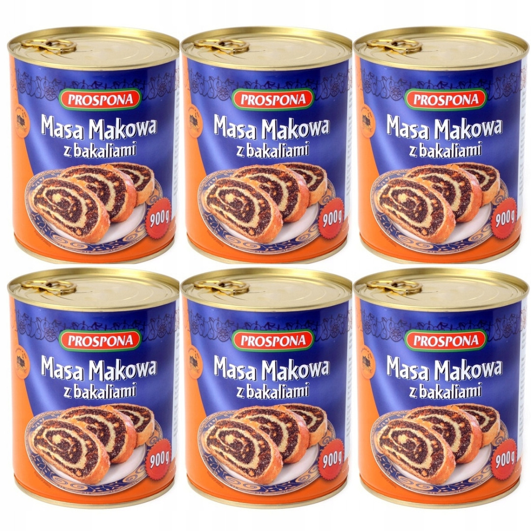 Maková Masa S Bakaliami 6 X 900g Prospona