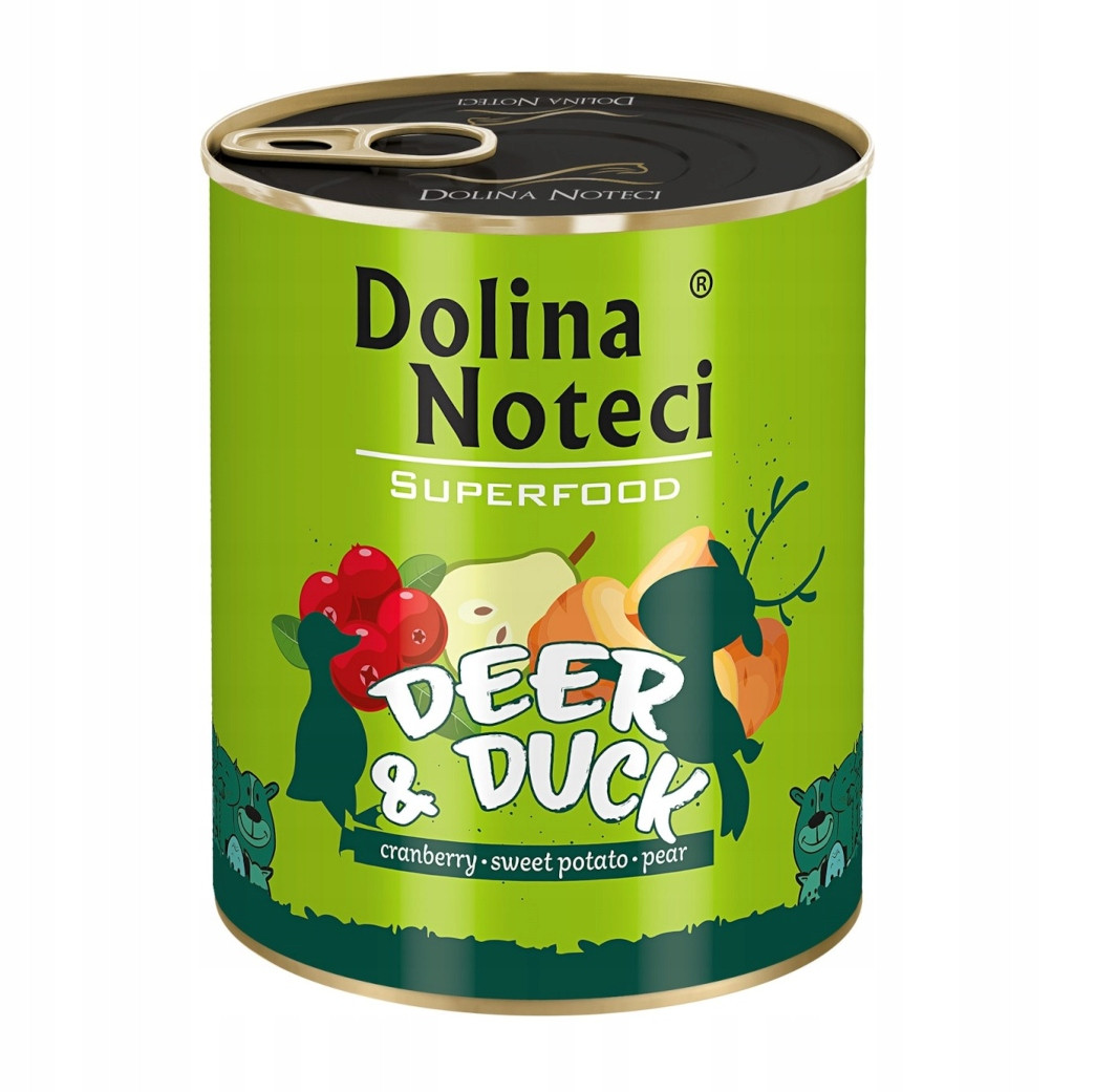 Dolina Noteci Superfood Jelen s kachnou 12x800g pro vybíravé