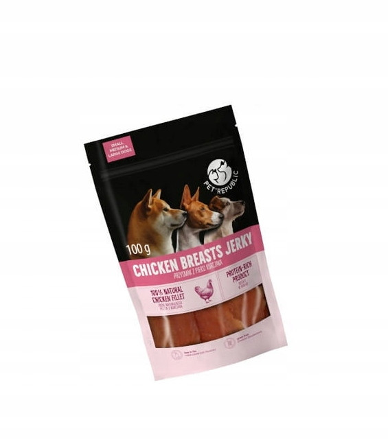 Pet Republic pamlsky pro psy ze sušených kuřecích prsou,12x100g