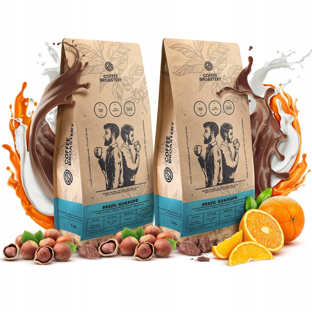 Káva zrnková Coffee Broastery Brazílie Guaxupe 2 kg 100% Arabica