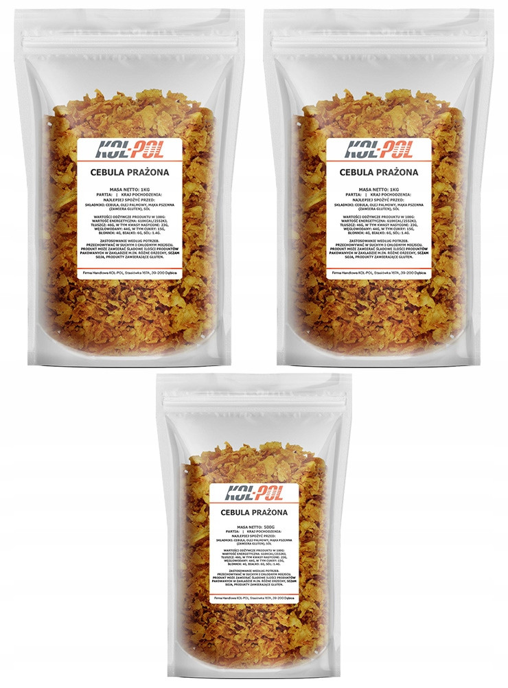 Smažená Cibule 2,5kg Smažená cibulka vysoká kvalita