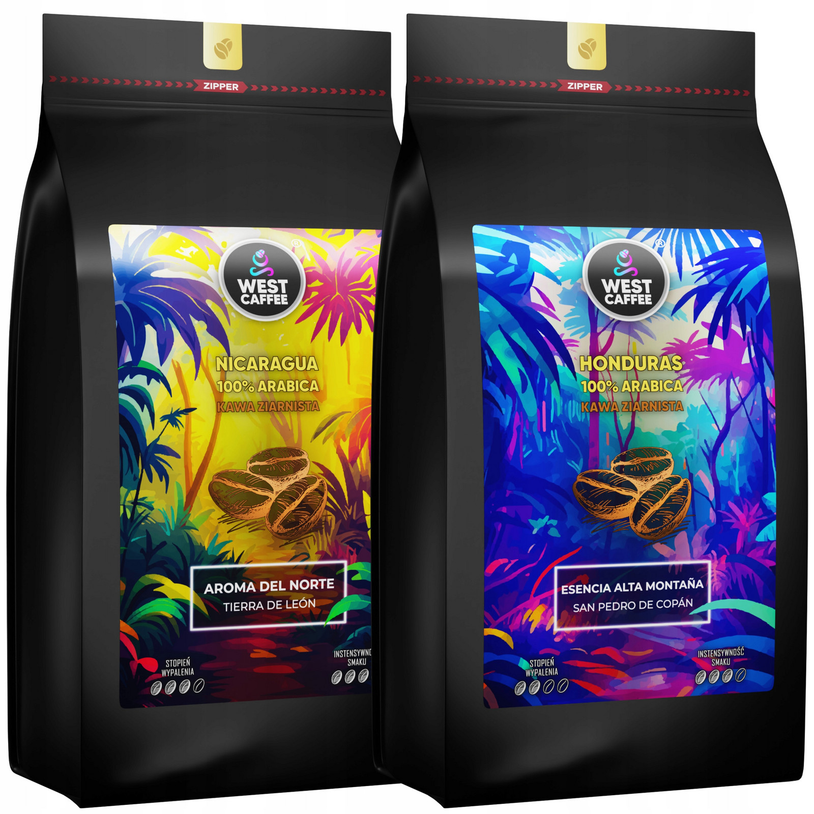 Káva Zrnková Set 2kg Nikaragua Honduras 100% Arabica Čerstvě Vypálená