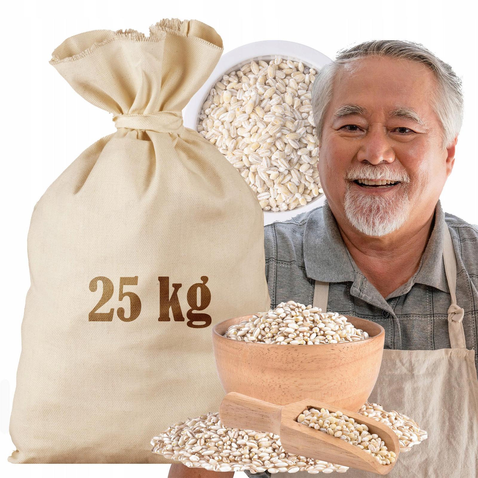 Kroupová Kaše Ječmenná 25 Kg Sáček