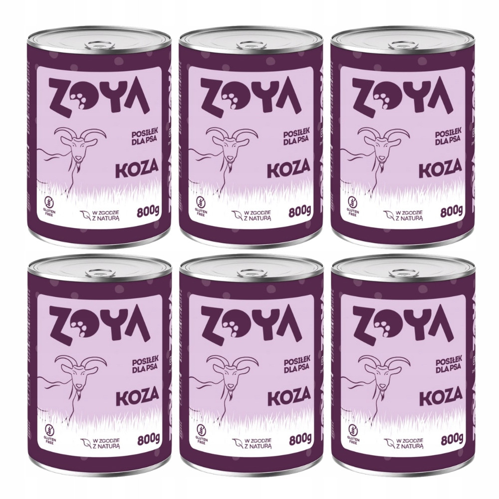 Vlhké krmivo pro psy Zoya Koza 12x800 g