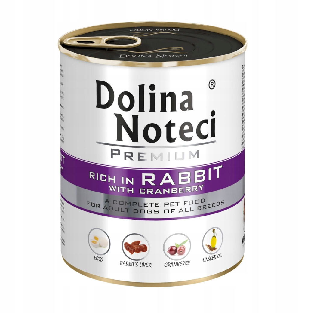Dolina Noteci Premium Rabbit Králík s brusinkami 18x800g pro všechna plemena