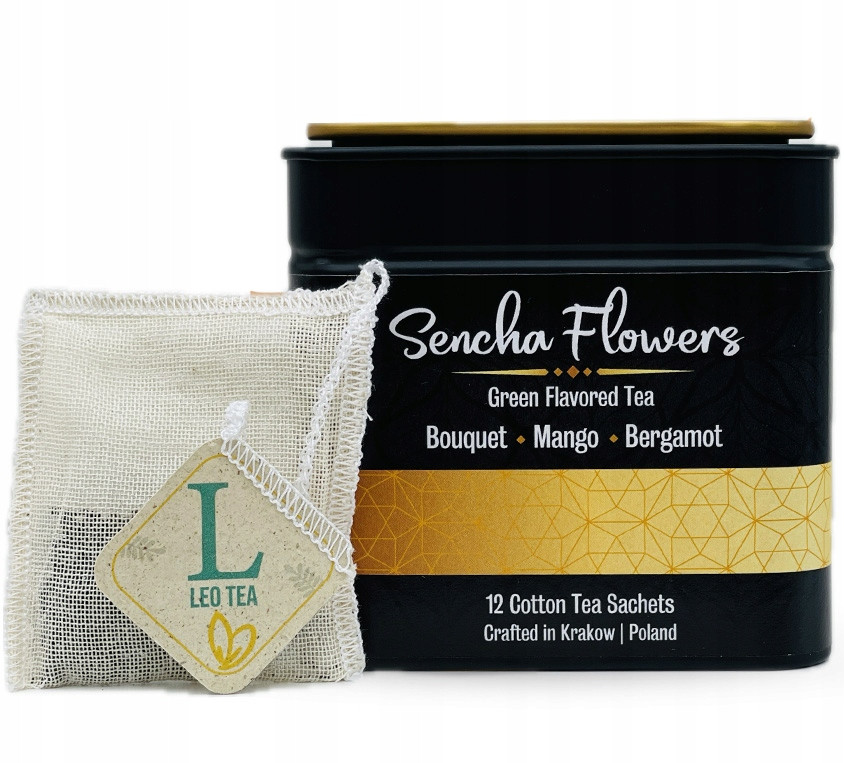 Zelený Čaj Egotická chuť Bavlněné sáčky v Dóze na upomínku