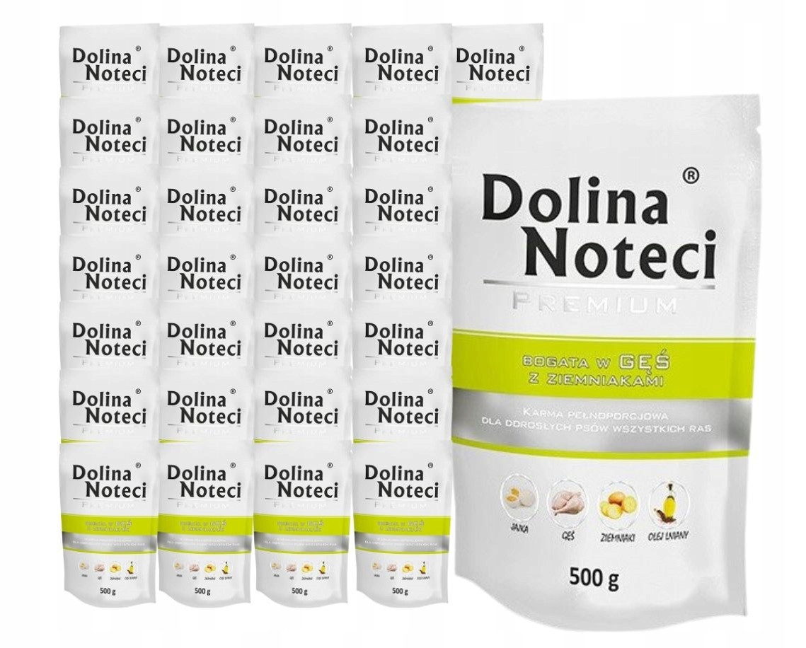 Dolina Noteci Premium vlhké krmivo pro psy husa s bramborami 20 x 500 g
