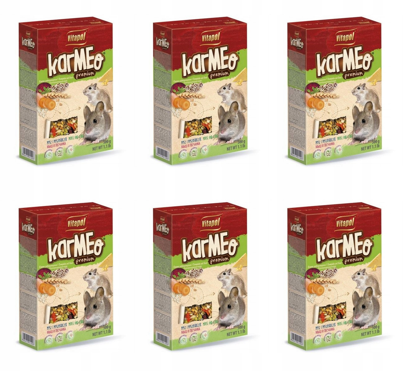 Krmivo mix Vitapol 6x0,5 kg myš