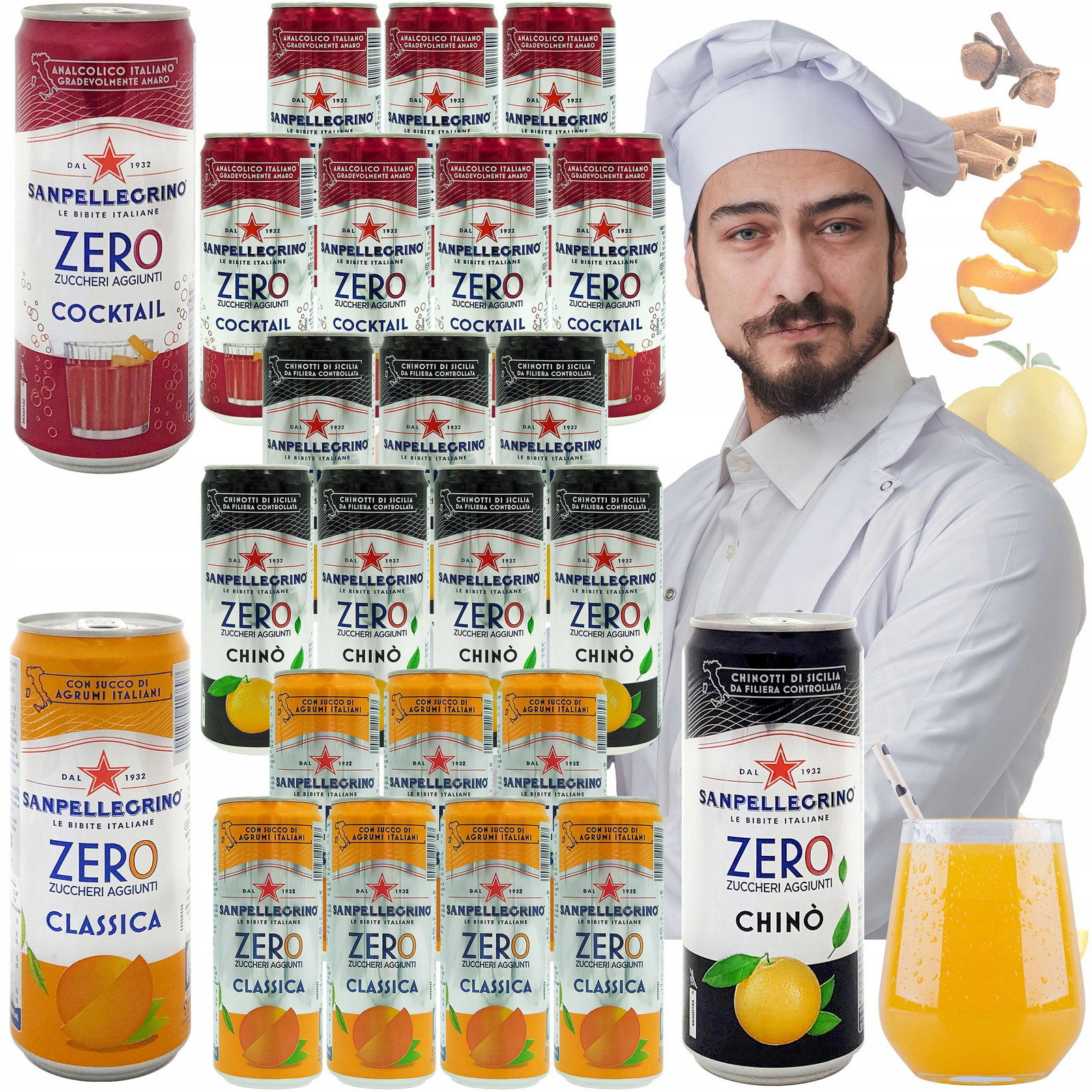 Nápoj Sanpellegrino zázvorový Bez Cukru 24x330ml