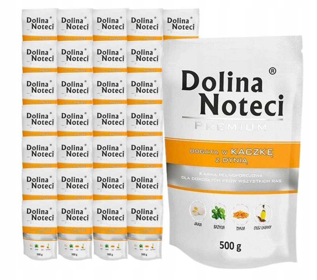 Dolina Noteci Premium vlhké krmivo pro psy bohaté na kachnu s dýní 20x500 g