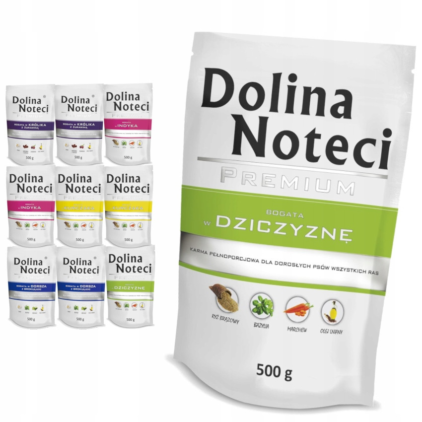 Dolina Noteci Premium sáčky 10x500g Vlhké Krmivo pro psa Mix ryb a masa