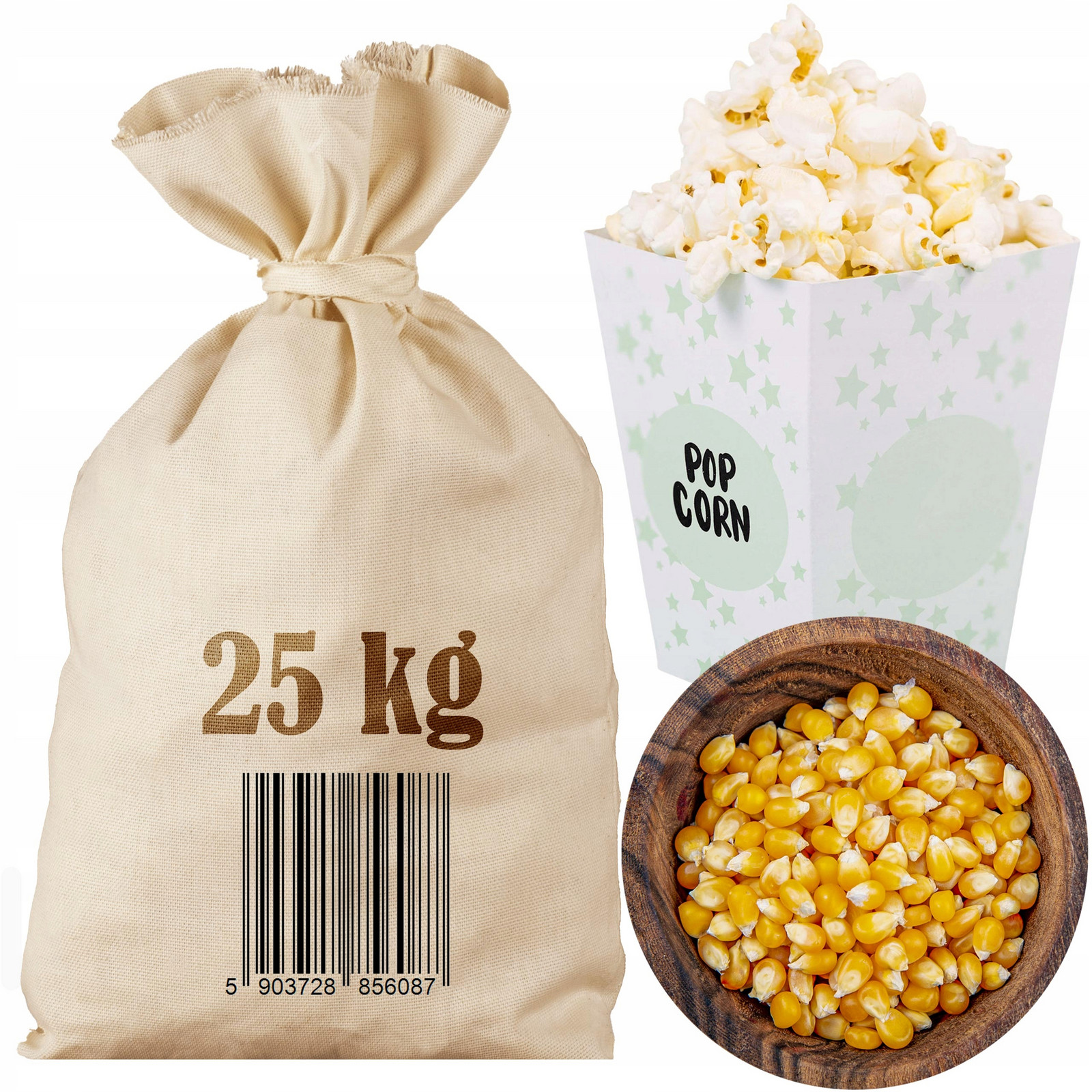 Kukuřice Popcorn Zrno na pražení bez soli na Domácí Seance 25KG Sáček