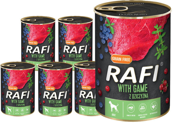 Krmivo mokré pro psy Rafi Dolina Noteci zvěřina 12x400g