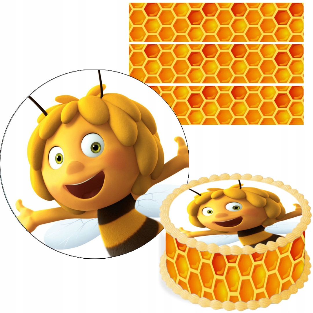 sada oplatek na dort 20cm Obvody Včelka Mája