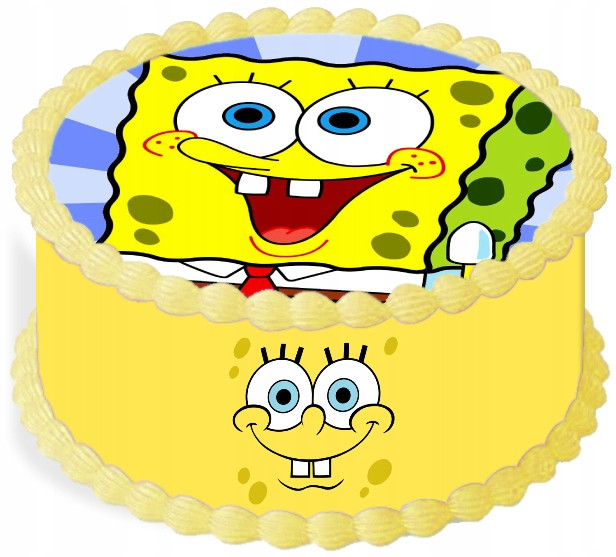 oplatek na dort 29 cm SpongeBob Narozeniny Party