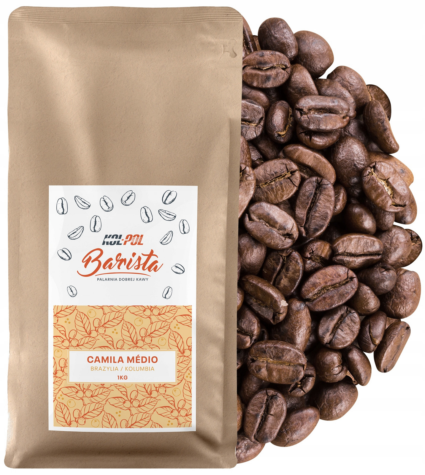 Káva Zrnková 1kg Káva Arabica Čerstvě pražená Camila Medio x Kol-Pol