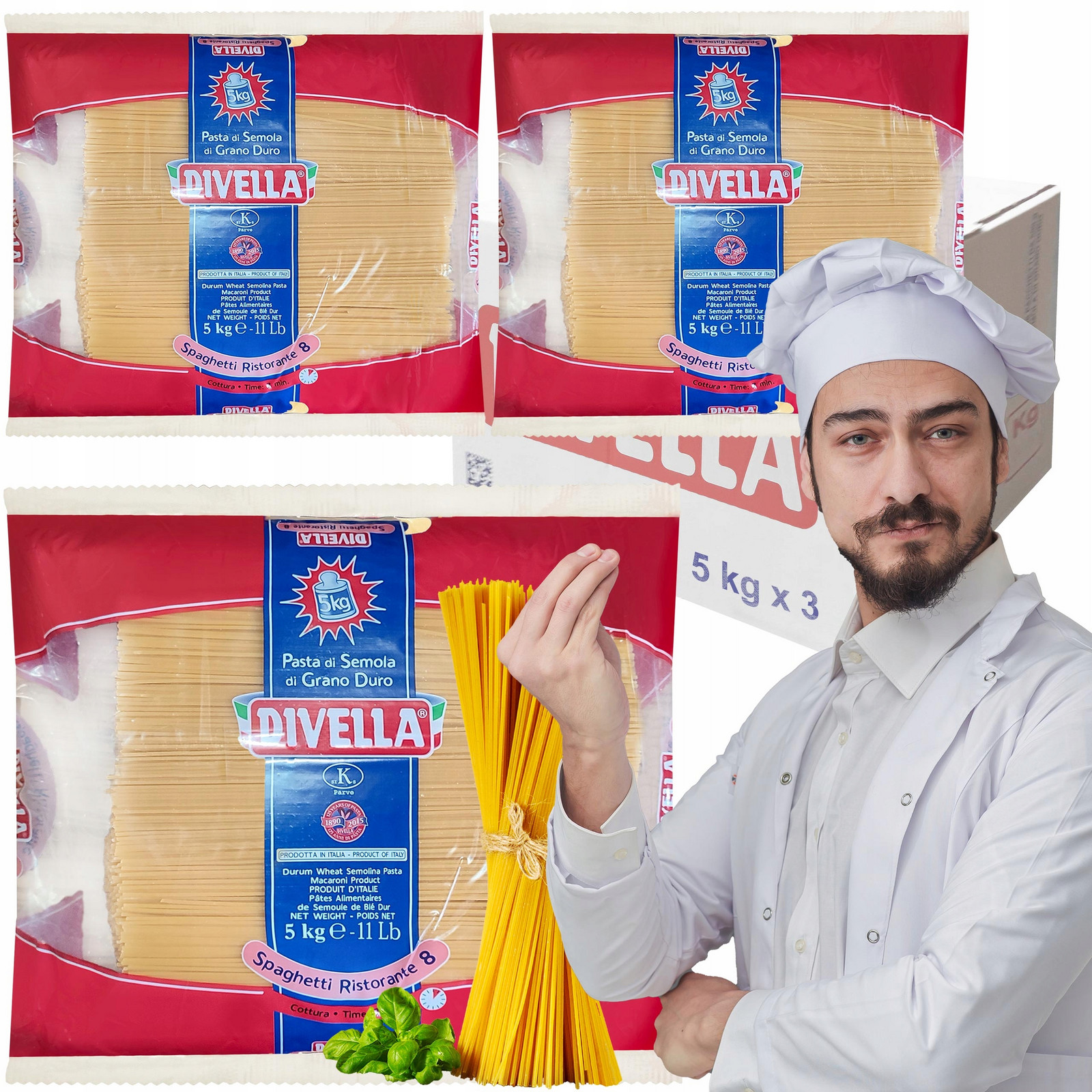 Těstoviny Špagety 15KG Karton