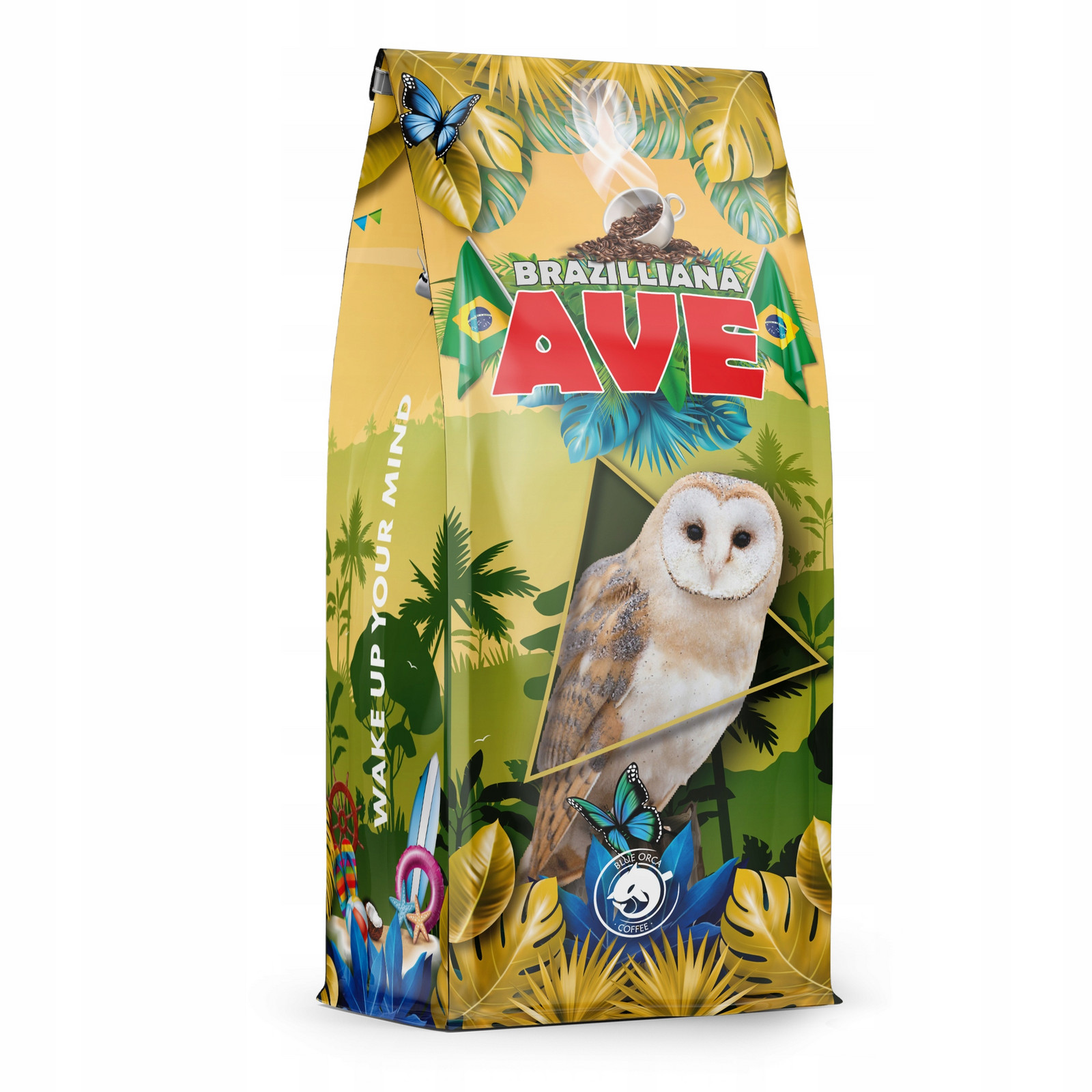 Káva zrnková 1kg Brazílie Brazillia Ave Čerstvě pražená Blue Orca Coffee