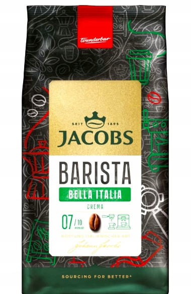 Káva zrnková 1kg Jacobs Barista Editions Crema Italiano 1000 g