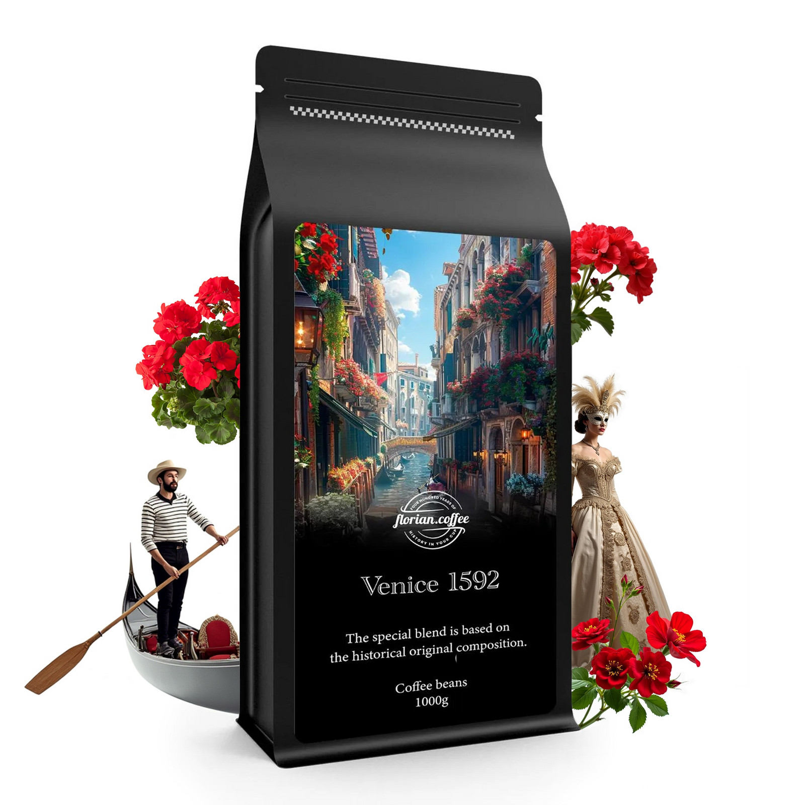 Káva Zrnková 1 Kg Benátky 100% Arabica Čerstvě Pražená