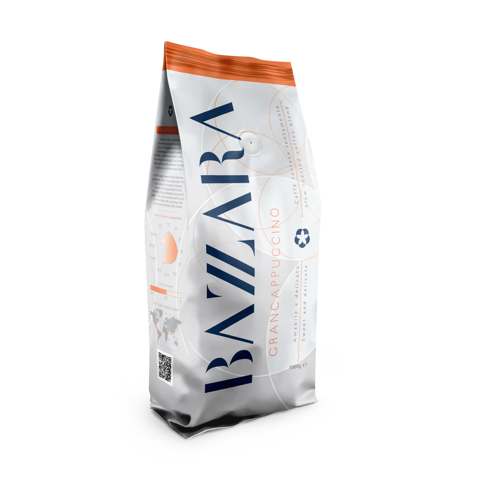 Bazzara Grancappuccino 1 kg zrnková káva