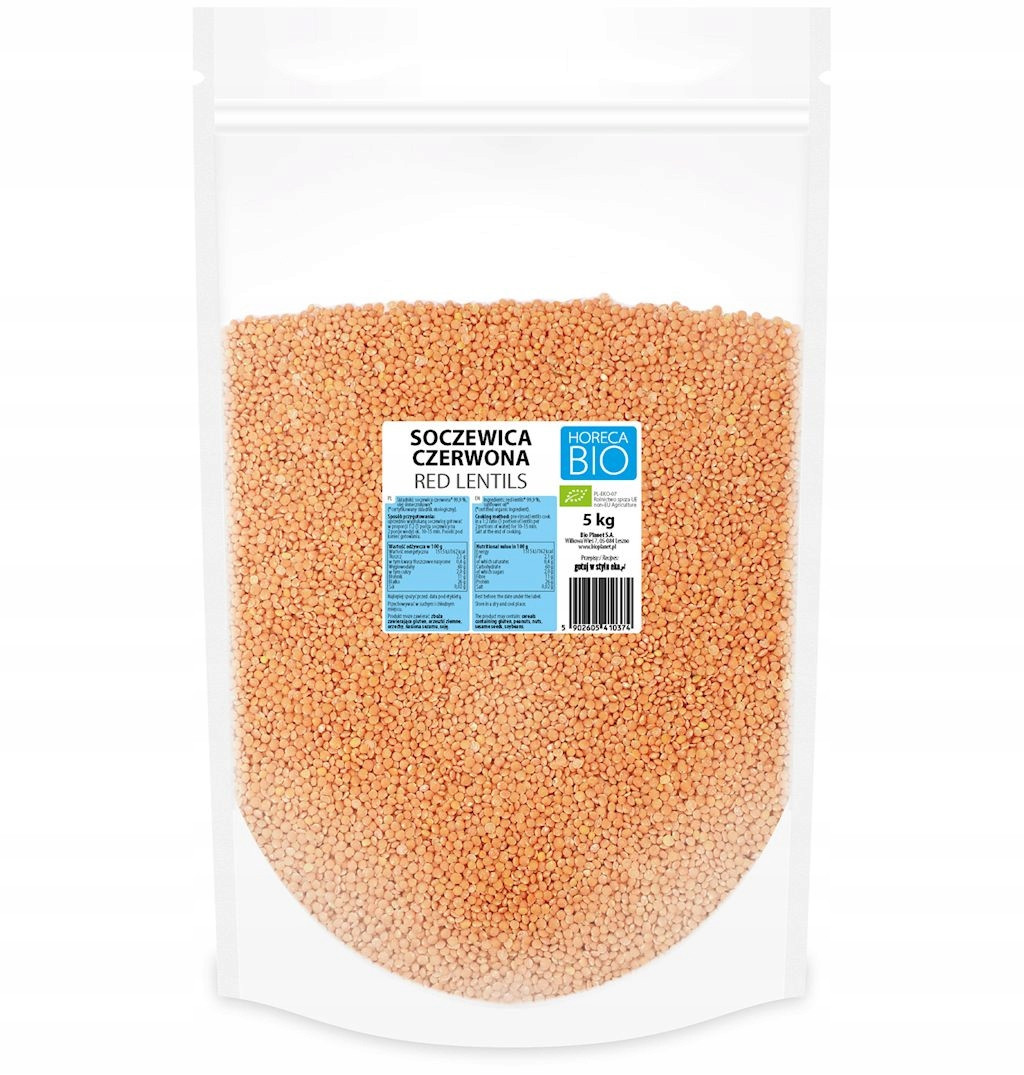 Červená Čočka Bio 5 kg Horeca (bio Planet)
