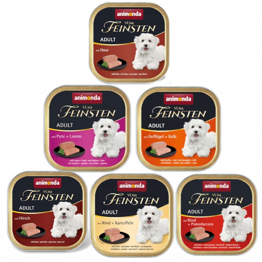 Krmivo mokré pro psy Animonda Vom Feinsten Classic mix chutí 24x150 g