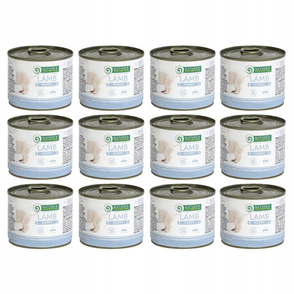 Vlhké krmivo pro psy Nature's Protection Puppy Jehněčí 12x200 g