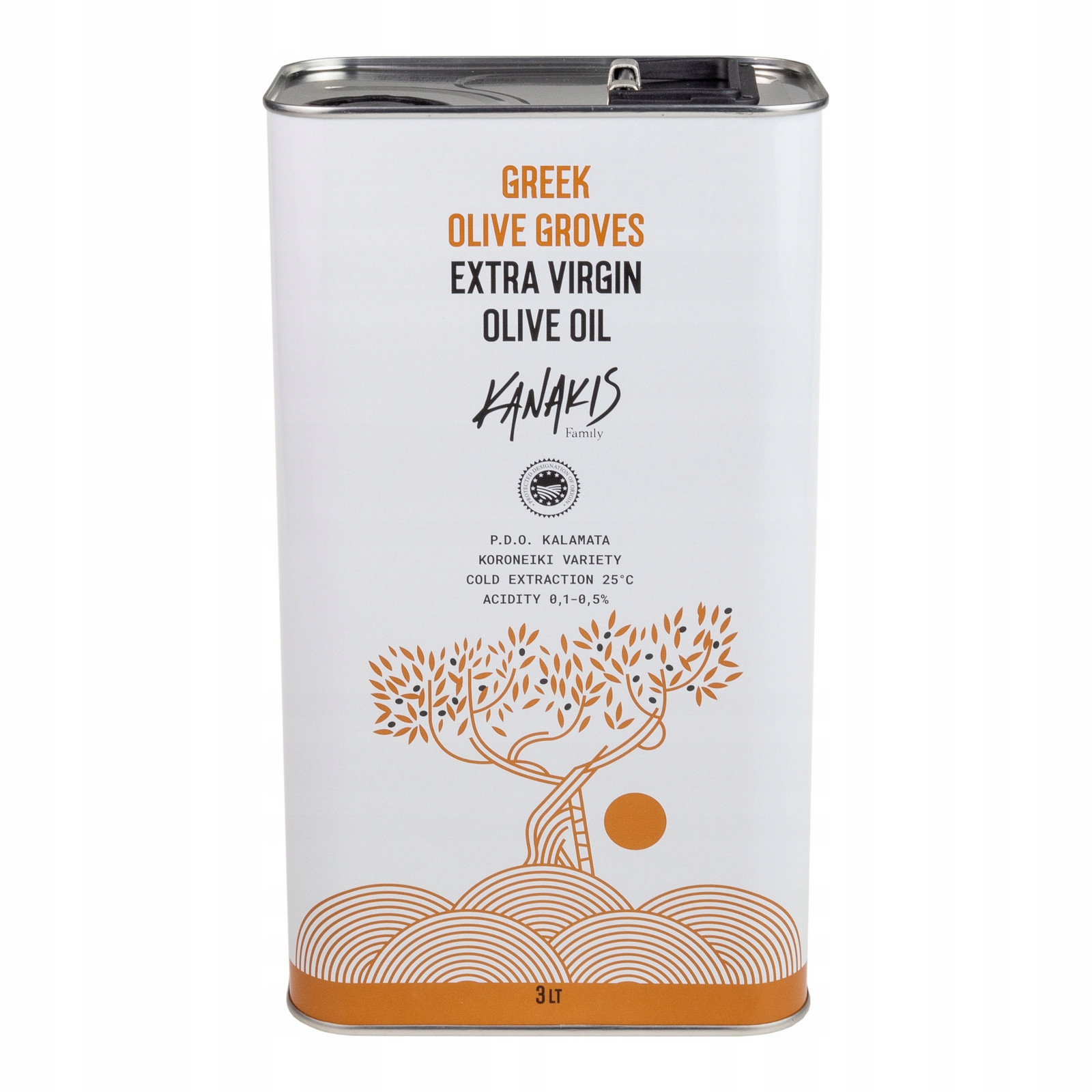 Klasický řecký extra panenský olej z Peloponésu 3l Čerstvá Sklizeň 2024/25