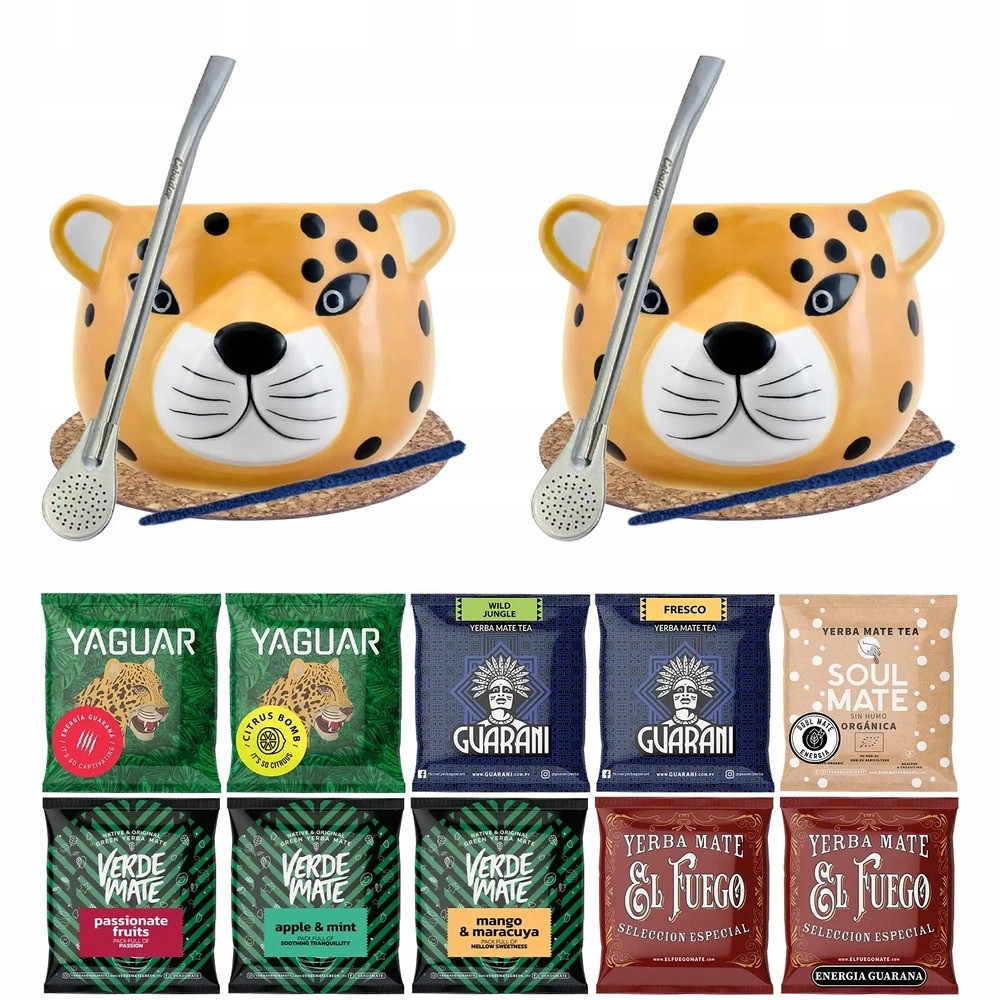 Set pro dva Yerba Mate Tykwa Bombilla 10x50g