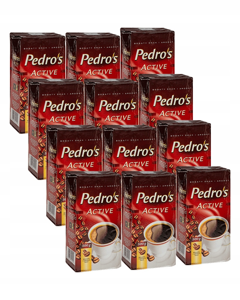 3 x Mletá káva Pedro's Active 500 g videokniha Bonus