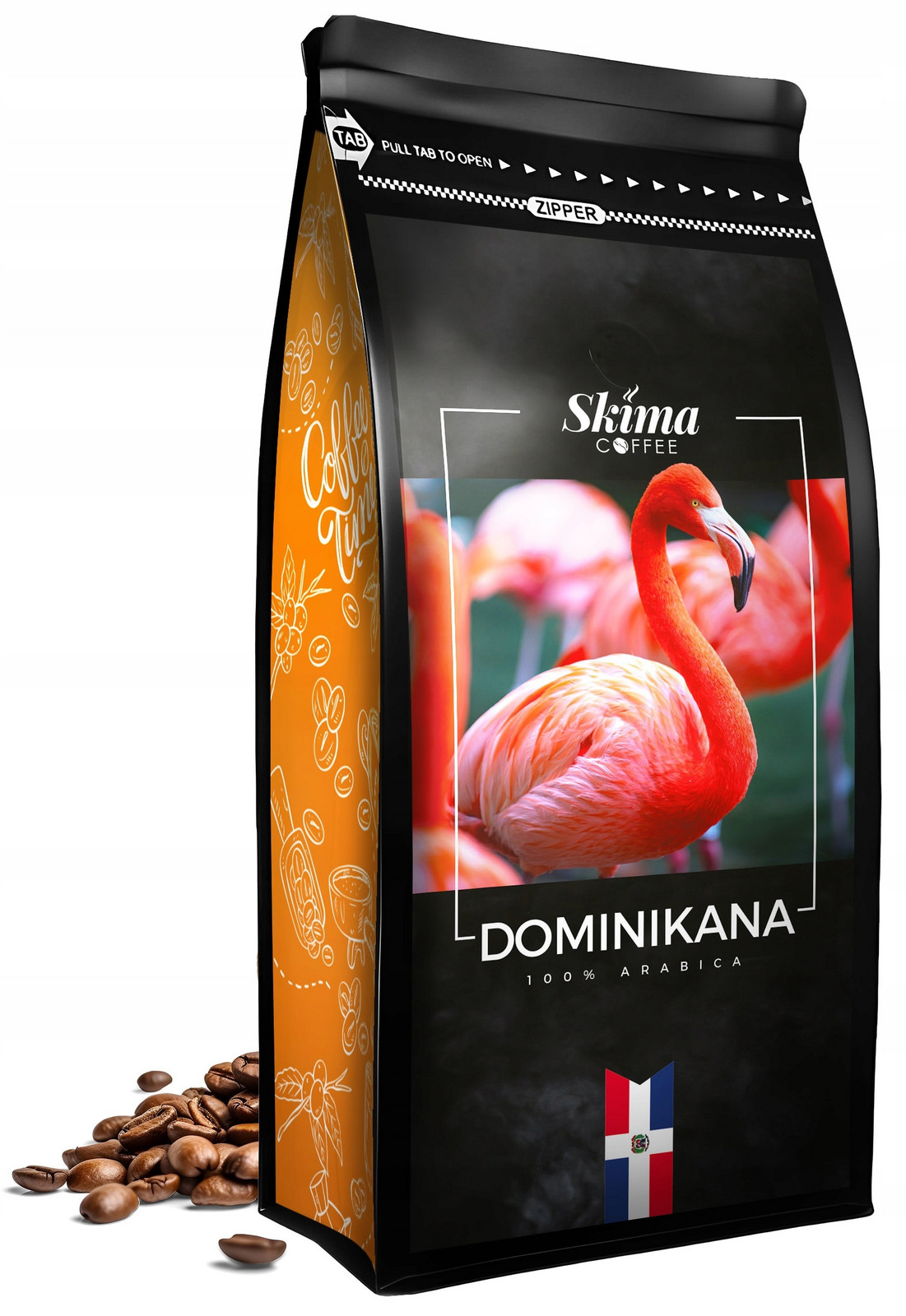 Káva zrnková 1 kg Dominikana 100% Arabica Čerstvě pražená do kávovaru+BONUS