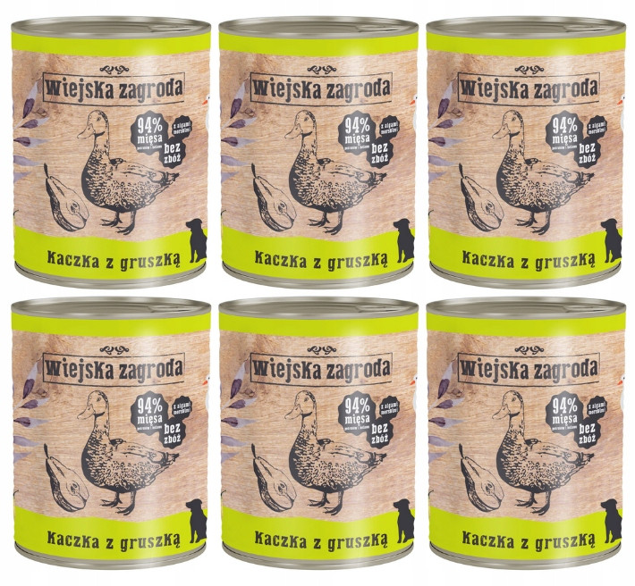 Vlhká s Kačkou 0 obilovin vysokomasová 12x800g Set