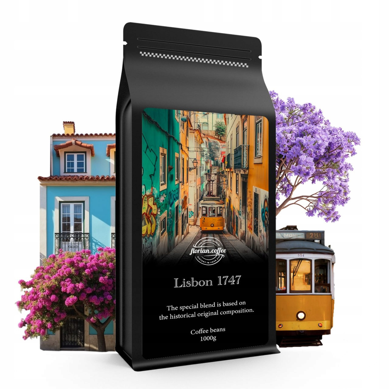 Káva Zrnková 1 Kg Lisabon 100% Arabica Čerstvě Pražená
