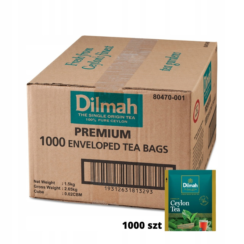 Dilmah Čaj Obálka Černá Premium 1,5 g x 1000 obálek