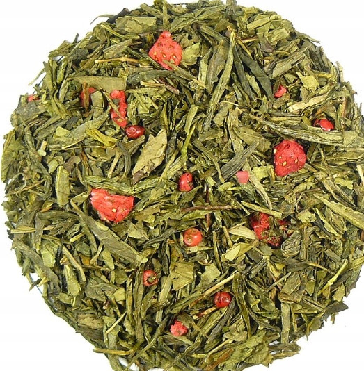 Čaj Zelená Sencha China Ginko Jahoda 1Kg