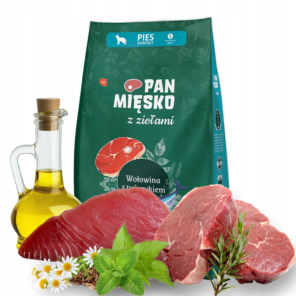 Pan Mięsko s bylinkami 9kg Hovězí s tuňákem Křupky S