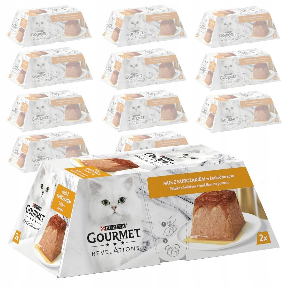 Purina Gourmet Revelations Mus S Kuřecím Lososem 24x57g Krmivo Pro Kočky