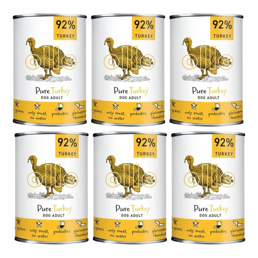 Vlhké krmivo pro psy Ollo Pure Krůta 4 x 400 g