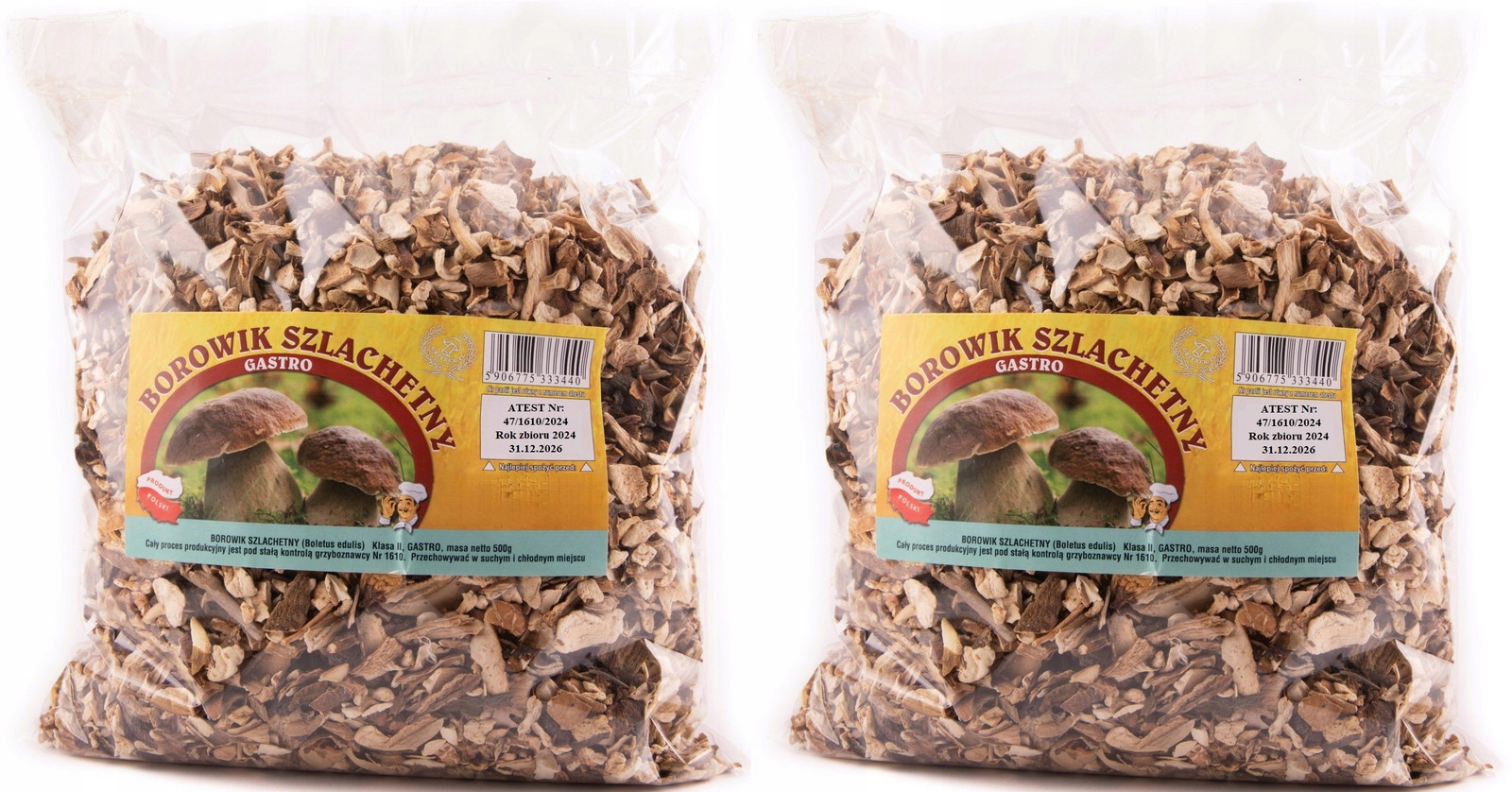 Hříbek Gastro 10kg Polský Atest 2024 Nová Sklizeň houby sušené lesní