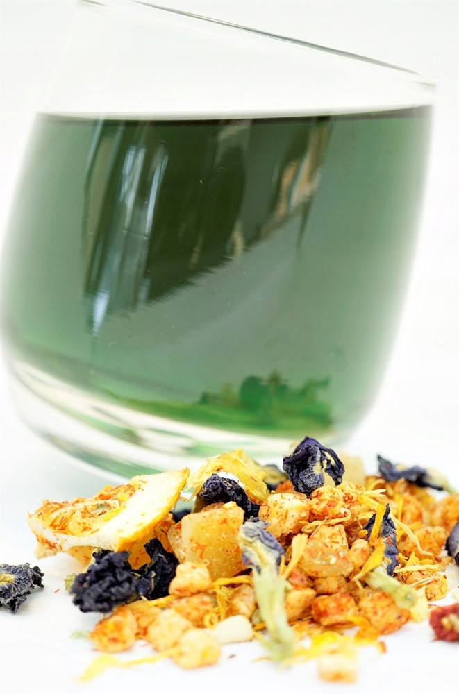 Zelená MI 500 g čaj s Klitorií