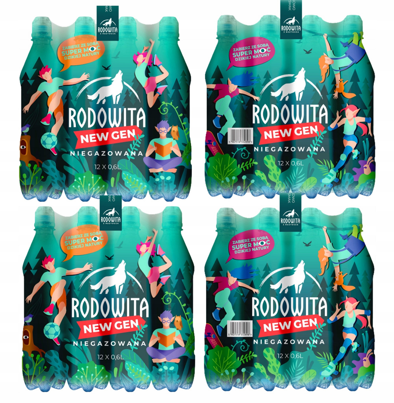 Minerální voda Rodowita neperlivá Sport 48x 0,6l