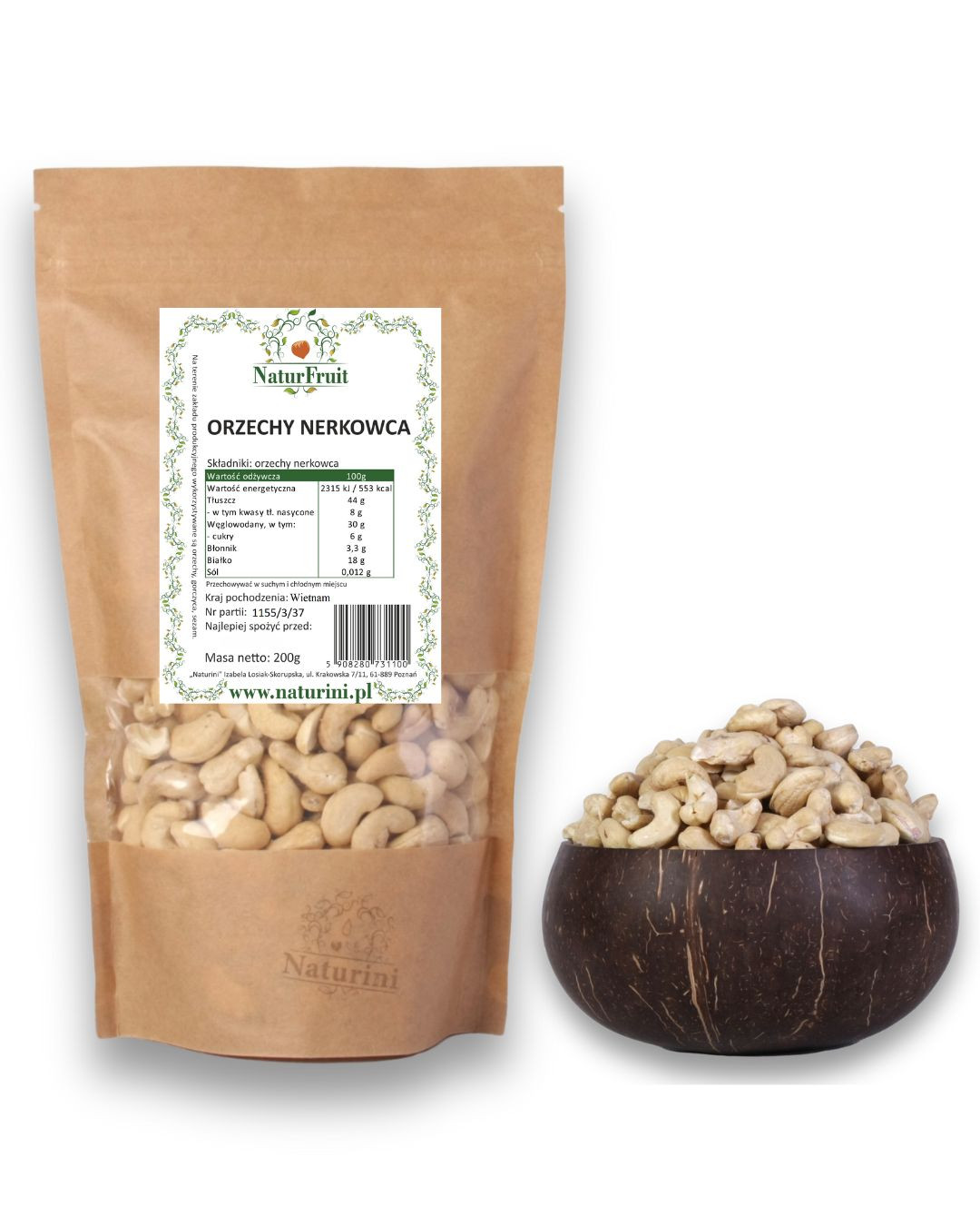 Kešu Ořechy Celé Nerozbitné Lahodné 1KG