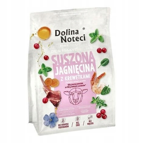 Dolina Noteci Premium Malé sušené jehněčí s krevetami 3kg malá plemena