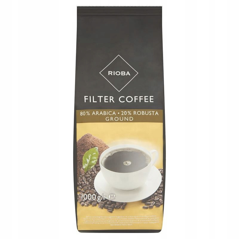 Mletá Káva Rioba Filter Gold 80/20% 1 kg