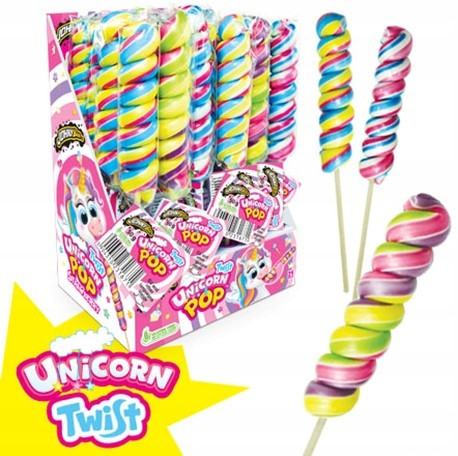 Lízátko Johny Bee Mike Pop Twist Unicorn 50G X 24KS 1,2KG