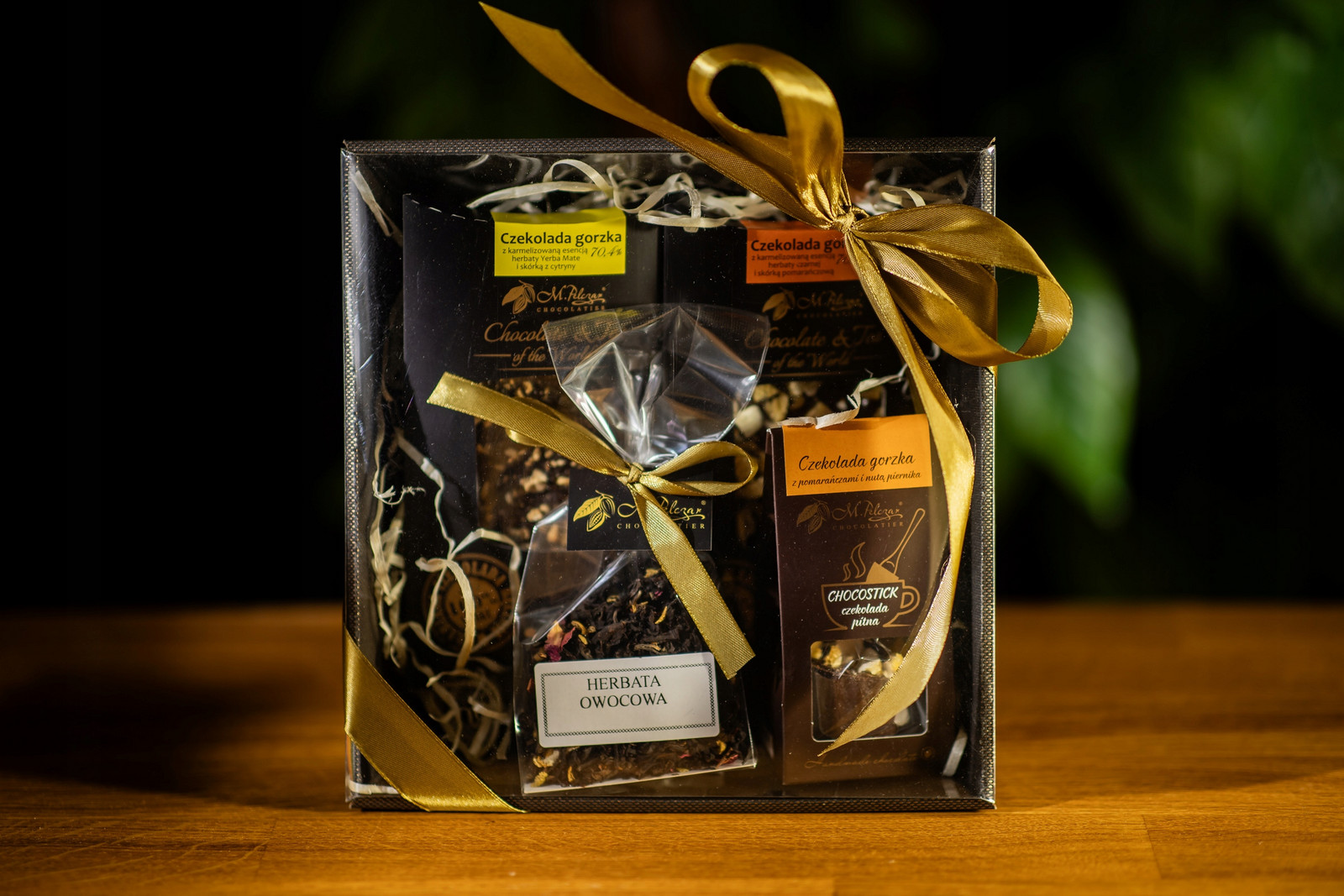 Elegantní dárková sada s hořkou čokoládou